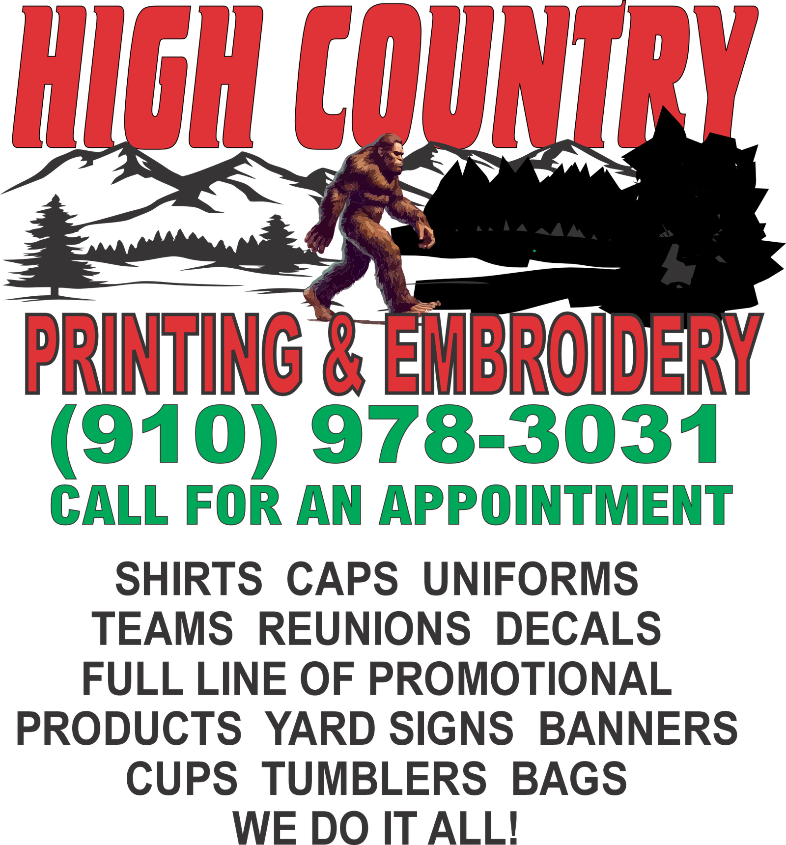 High Country Printing & Embroidery Logo